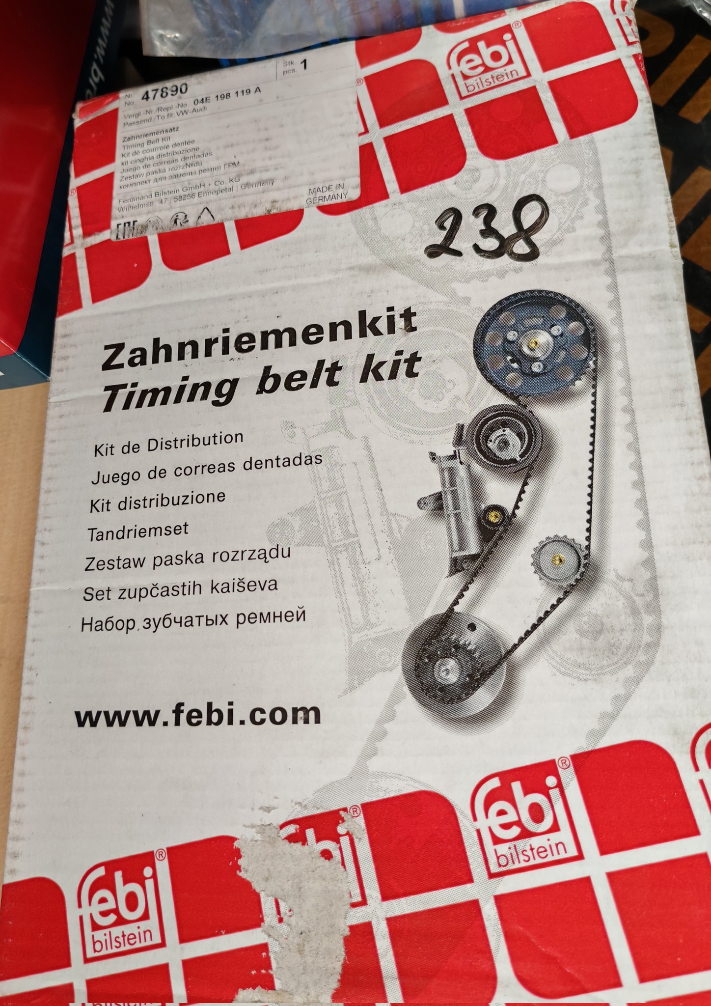 VW TSI CZDA timing belt kit